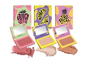 Misslyn | Palette Blush Trucco da Donna con Specchietto, Fard Volumizzante e Idratante per Contouring Viso - Set Tre Palette