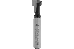 ENT EUROPEAN NORM TOOLS ENT 17736 Fresa per scanalature a T M6 mm in metallo duro, codolo (S) 8 mm, diametro (D1) 10,5 mm, D2 6,6 mm, NL1 7 mm, NL2 5.5 mm, Z1