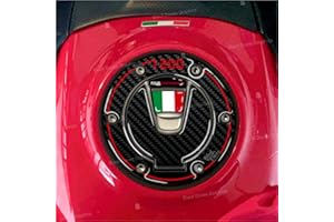 BLACK DOVES GRAPHICS Aufkleber aus Harz, 3D, Schutzkappe für Keyless kompatibel mit Ducati Multistrada 1200 (Deckel ohne Schlüssel)