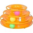 Foodie Puppies Interactive (3 Layers) Tower Track Roller with Colorful Balls for Cats and Kittens | Turntable Puzzle Toy for Mental and Physical Exercise (Color May Vary)