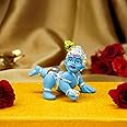 Ekhasa Blue Bal Gopal Murti (Size: 6.5 cm) | Laddu Gopal Murti for Pooja Room | Baby Krishna Idol for Home | Bal Krishna Idol | Sri Krishna Idols Gift for House Warming Ceremony
