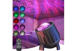 UOUNE Galaxy Projector light for Bedroom - Music Rhythm Star Projector with 10 Colors, 21 Lighting Modes, Northern Lights, Timer & Remote Control for Kids and Adults