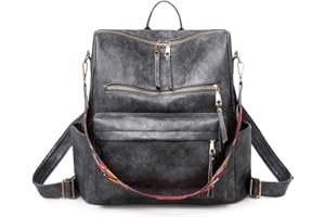 FANDARE Zaino Donna 3 in 1 Zaini Zaino Casual Borsa Zainetto Donna a Tracolla PU Pelle Borsa da Scuola Zaini da Donna Zaino Ragazza per Studenti Viaggio Camping Borsa a Spalla