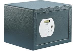 BURG-WÄCHTER Möbeltresor mit elektronischem Zahlenschloss und Fingerabdruck, Inkl. Fachboden, Zur Wand- und Bodenbefestigung, 20,6 l, 12,8 kg, Pure-Safe PS 120 E FP, anthrazit