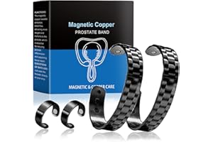 CINSERSR 2 Piezas Magnetic Copper Prostate Band Banda Magnética de Cobre para Próstata Pulsera para La Próstata Pulsera de Moda para Hombre Los Hombres Recuperan La Confianza y La Vitalidad