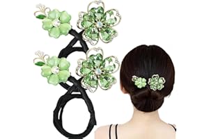 BAWUTZ 2 Stück Haarknoten-Maker,Haardreh-Kranz-Donut-Werkzeug,Damen Haare Bun Maker, Magischer Haarknotenmacher, Wiederverwendbarer French Twist Haarknotenmacher für Haarknoten (E)