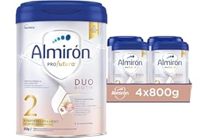 Almirón Profutura 2 Leche de Continuación en Polvo, desde los 6 Meses, 800 g (Paquete de 4), Total 3.2 kg, Gris