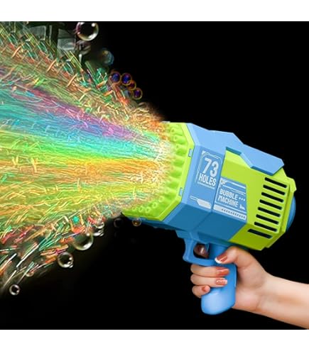 12-gaats roze en blauw automatisch bellenpistool voor kinderen • Kinder