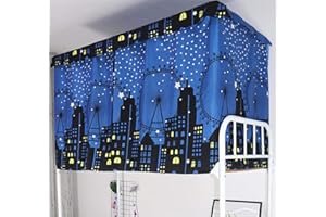 IPENNY Dormitory Bunk Bed Curtains Dustproof Ventilation Blackout Cloth Mosquito Nets Shading Nets Bed Single Bed Tent Curtain Bed Canopy College Students Dorm Sleep Privacy Bed Spread Blackout Curtains