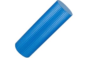 Jazooli Large Foam Roller Tube Yoga Pilates High Density Trigger Point Physio Massage - Blue