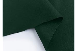 UK FABRICS ONLINE Dark Green Craft Felt Sheets Fabric by The Metre Material for Sewing Embroidery Decorations, 90CM Wide - 1 Metre