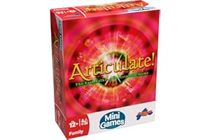 Drumond Park Articulate Mini Travel Board Game, Travel Games for Kids and Adults, Compact Version of the Fast Talking Description Game, Family Games Suitable for Boys and Girls from 12 Years