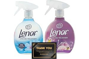 THE LONDON FINERY Ultimate Crease Releaser Spray per vestiti Ideale per rimuovere le pieghe nel tessuto, 1 x profumo di risveglio primaverile, 1 x fiore esotico 500 ml ciascuno