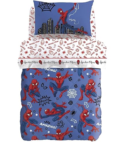 Trapunta Spider-Man In Cotone - Misura Una Piazza E Mezza 220x265 Cm - Foto 9