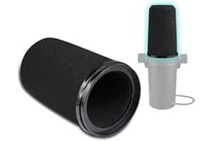 SOULWIT Mikrofonów filtr pop do Shure SM7B/SM7dB, osłona ochronna do RK345/RK345B mikrofonu, wymienna pianka przeciwwietrzna