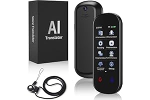 VexNook Language Translator Device – Fast and Accurate Two-Way Instant Translator with Photo Translation, Long Battery Life, and 3.1-Inch HD Touch Screen for Seamless Communication