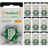 YesMed Extra Power 13 Numara İşitme Cihazı Pili (10 Paket x 6 Adet = 60 Adet Pil)