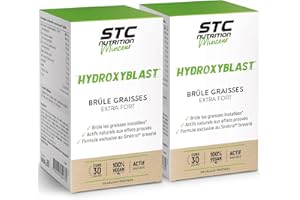 STC NUTRITION - Hydroxyblast® - Brûleur de graisses & coupe-faim naturel à base de plantes - Actif breveté Sinetrol® -Perte de poids & Contrôle de l'appétit - Lot de 2