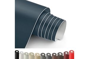 HOCOXW Patch de Réparation en Cuir Bleu Marine, 30 x 100cm Simili Cuir Autocollant, Patch Cuir Auto-adhésif Rénovation Pour Canapé, Siège de Voiture, Meubles, Sacs à Main, Vestes, Chaises.