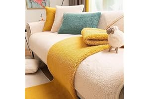 BOLUXIU Samt Sofabezug 1 2 3 4 sitzer,L Form Ecksofa Sofaüberwurf,Sofaüberzug Ecksofa Pets Dog Couch überzug Anti-rutsch Sofa Überwurf,Sofaschoner
