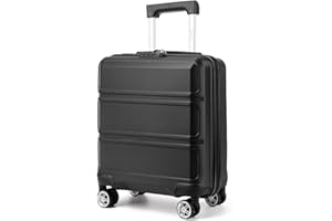KONO Kleiner Koffer Handgepäck Hartschalenkoffer für Easyjet Handgepäck 45x36x20 cm, Leicht Reisekoffer mit 4 Rollen und TSA Schloss