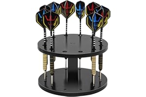 Naissgo Darthalter, Zubehör für Dartscheibe, Dart Ständer für Jede Art von Darts für Steeldart & Softdarts, Präsentation Display Rack für Dart Halterung