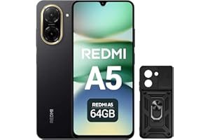 XIAOMI Redmi A5 Smartphone 6,88" 120Hz, 3GB+64GB, Appareil Photo IA 32 MP, Batterie 5200 mAh, Capteur d'Empreintes Latéral (Noir)