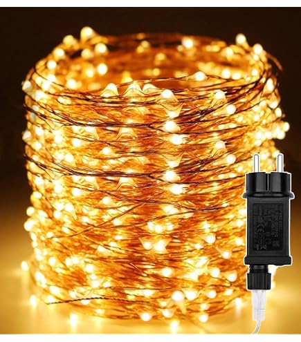 MSC 100 LED alimentati a batteria 10 m di colore rosso filo di luci fatate su cavo di rame, ideale per Natale, feste, matrimoni, decorazione Batt-Red- NoWp1