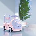 Cockatoo-Kids Baby Bunny Swing Car for Kids Ride-On Magic Car with LED Lights & Music Push & Glide Toy for Toddlers with Backrest Seat & Big Wheel Push Car for Ages 1-3 Pink & Purple Up to 25 Kg