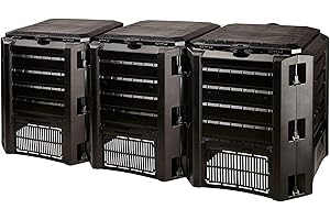 PROSPERPLAST Prosper Plast Module Compogreen Composter, 198 x 71.9 x 82.6 cm, Black, 198x71.9x82.6 cm