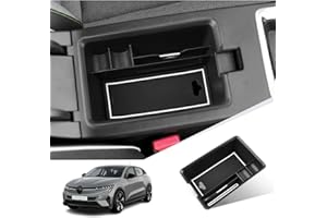 GIUD Megane E-Tech 2022 2023 - Bandeja de almacenamiento para consola central, organizador de consola central para almacenamiento de objetos pequeños Megane E-Tech Accesorios (blanco)