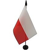 Denmark Table Flag 4'' X 6'' - Danish Desk Flag 15 X 10 Cm - View #7