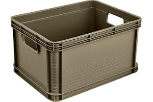 keeeper Robert Robust Transportlåda, 20 L, 40 X 30 X 22 Cm, Upp Till 30 Kg Lastkapacitet, Syrabeständig Och Livsmedelssäker, Olivgrön