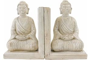 JONES HOME AND GIFT Fermalibri con Buddha tailandese per decorare la libreria, lo studio o l’ufficio