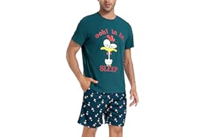 Jezonga Piżama Mężczyzna Lato Piżama Krótkie Męskie Zestawy Piżamy Bawełniane Spodnie Bielizna nocna dla Mężczyzn