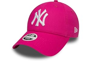 New Era 9Forty Womens Fashion ESS NY Yankees Baseball Cap - Pink/White
