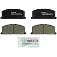 BOSCH BC242 QuietCast Premium Ceramic Disc Brake Pad Set - Compatible with Select Chevrolet Nova; Geo Prizm; Toyota Camry, Celica, Corolla, MR2, Paseo, Tercel; FRONT