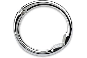Clipa Handbag Hanger - The Ring That Opens into a Hook, Closes Automatically | Hangs Almost Anywhere in Just 10 mm of Space | Holds 15 kg Yet Weighs Only 47 g | 3 yr. Warranty | Polished Silver
