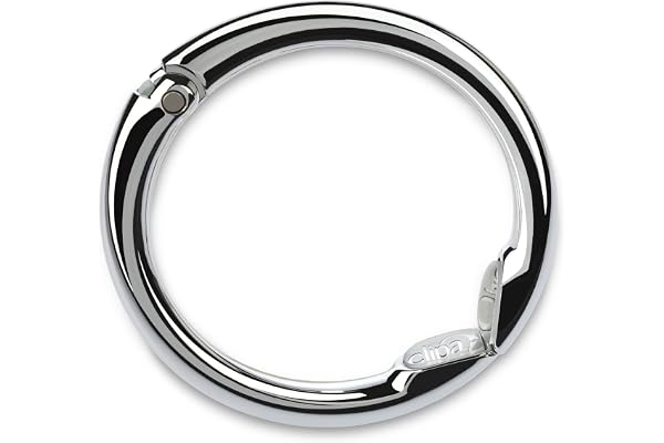 Clipa 2 - Handväskshängare, polerad hematit öppnas i en stark krok - stängs i en ring, Polerat silver, One Size - 72 mm, Bärb