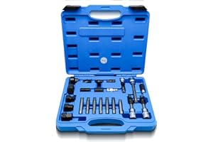 CCLIFE 23 pzs Herramientas Extracción de Polea de Alternador Drive Reemplazo Zócalo Llave Adaptador Para Varios Generadores de Vehículos