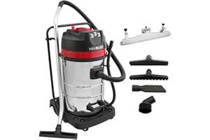 MAXBLAST Aspirateur Industriel de 80 litres 3000W & Embout d’Aspiration Additionnel pour Un Nettoyage Professionnel
