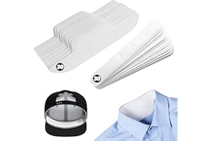 Sonnorel 60 Stück Schweißpads,Schweißpads für Krempe/Kragen, Schweißpads,Unsichtbare Anti-Schweißpads,Schweißfeste Einweg-Kragenpads (Krempe 30 Stück, Kragen 30 Stück),Unsichtbare Pads für Unisex