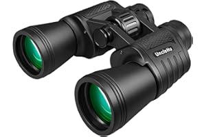 UNCLEHU 20x50 Jumelles de Haute Puissance pour Adultes, Enfants, Compact, étanche avec Faible luminosité Vision de Nuit Télescope Jumelles pour Observation des Oiseaux de Chasse de Voyage de Football Jeux