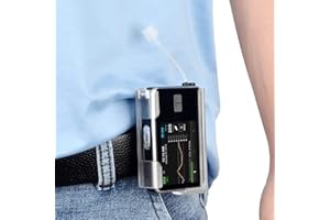 iGuerburn Étui Pivotant à 360° pour Tandem tslim X2, support de pompe à insuline pour t:Slim/t:Slim G4, ceinture pompe insuline t slim Facile à utiliser - Clair