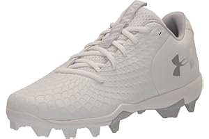 Under Armour Glyde 2.0 Rm - Scarpe da softball da donna, (100) Bianco/Bianco/Argento Metallico, 42 EU