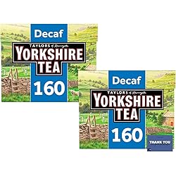 Decaff Tea. Yorkshire Decaff Tea Tagged & Enveloped Tea Bags