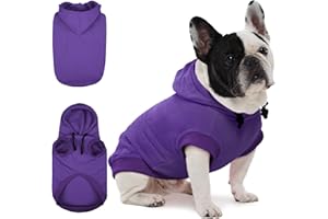 IECOii Sweat à capuche pour chien - Pull à capuche pour chien - Vêtement à capuche pour animaux de compagnie - Pull pour chiens de taille moyenne, grande et extra large (pas de tissu non tissé) - M