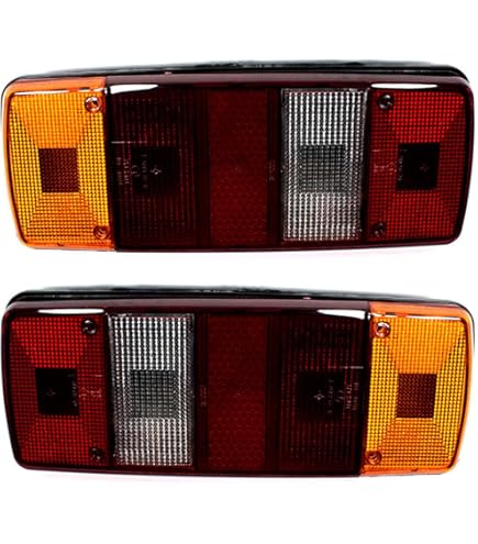 2x Rückleuchten Für LKW Anhänger Mercedes - 12V/24V Universal Mit E-Prüfzeichen