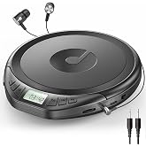 Gueray CD &ccedil;alar taşınabilir kişisel CD &ccedil;alarlar kulaklıklı LCD ekran anti-atlama koruması HiFi klasik CD Walkman m&uuml;zik &ccedil;alar 