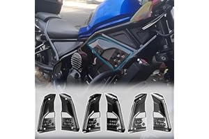 WOOGA Superiore cornice riempimento pannello laterale Set protezione protezione copertura per HO&NDA REBEL CMX 250 CMX 300 CMX500 2017 2018 2019 2020 2021 2022 2023 2024 (Nero opaco)